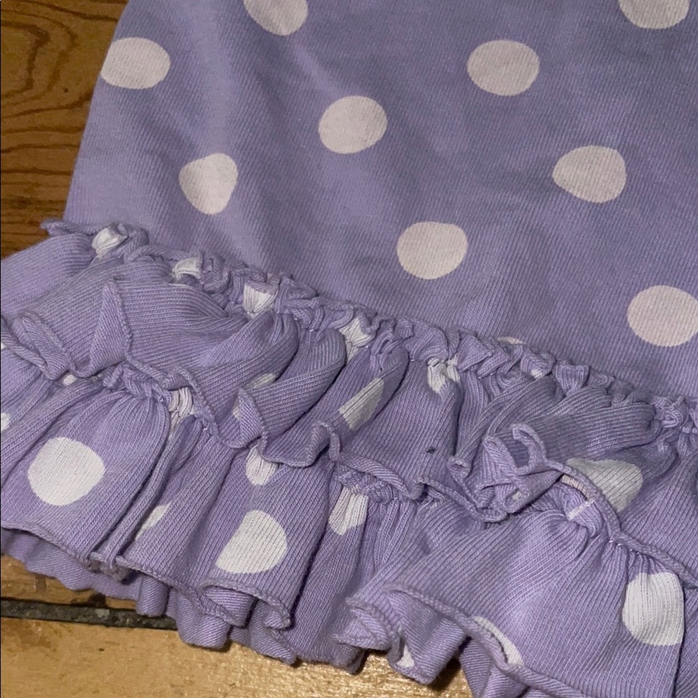 Matilda Jane sz 6 Good Hart Shoreline shorties lavender w/ dots 1/2 B18 ruffles - Picture 3 of 4